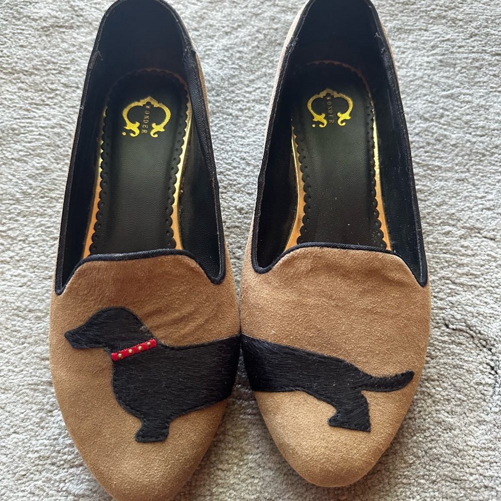 Brown and Black Women's Loafers